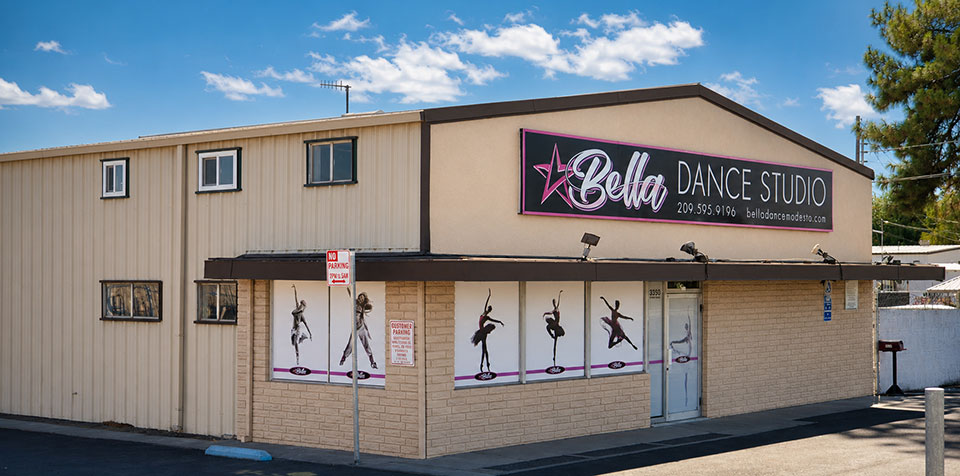 Bella Dance Studio building in Modesto, CA